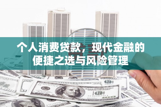 巩义个人消费贷款，现代金融的便捷之选与风险管理