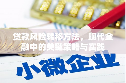 咸安贷款风险转移方法，现代金融中的关键策略与实践