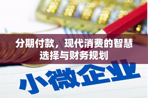 高邮分期付款，现代消费的智慧选择与财务规划