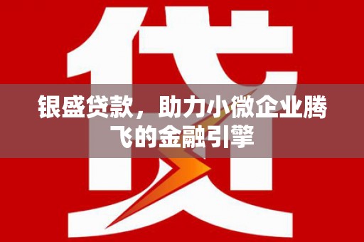 曲麻莱银盛贷款，助力小微企业腾飞的金融引擎