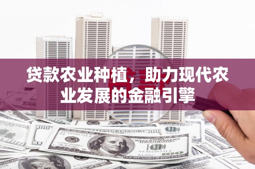 平舆贷款农业种植，助力现代农业发展的金融引擎
