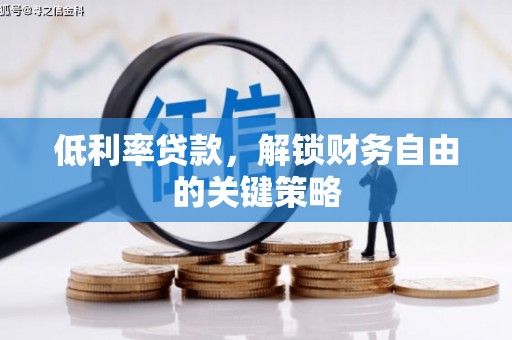 宜良低利率贷款，解锁财务自由的关键策略