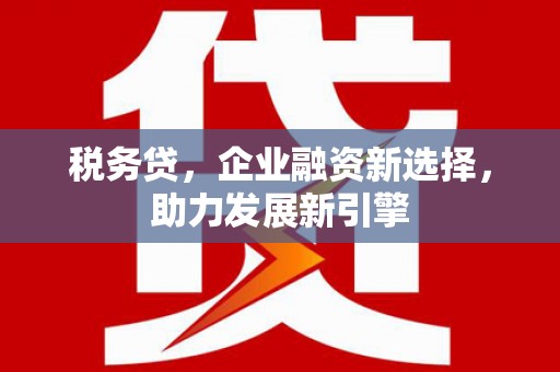澳门半岛税务贷，企业融资新选择，助力发展新引擎