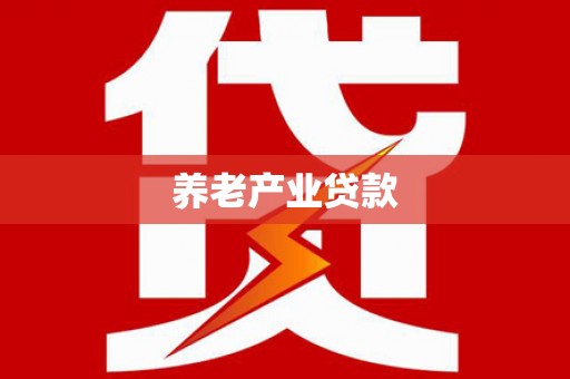 镇巴养老产业贷款