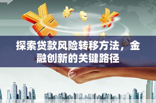 河南探索贷款风险转移方法，金融创新的关键路径